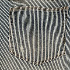 Size 12 Pinstriped Distressed Jeans - Never Worn!